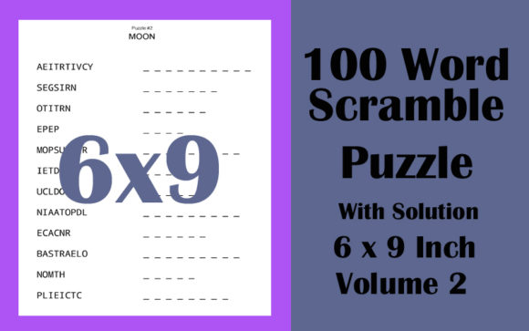 6x9 Word Scramble Vol 2: KDP Interior Ready