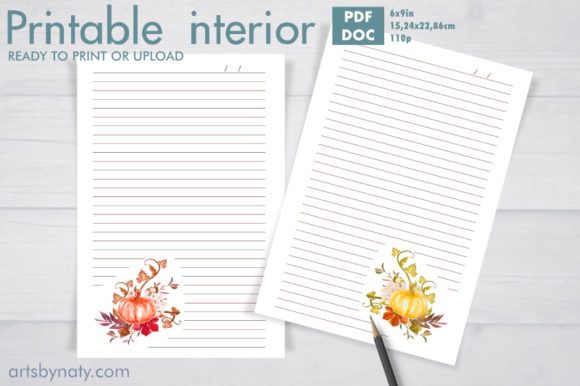 Evaluating the Watercolor Autumn Pumpkin KDP Interior for Seasonal Publishing