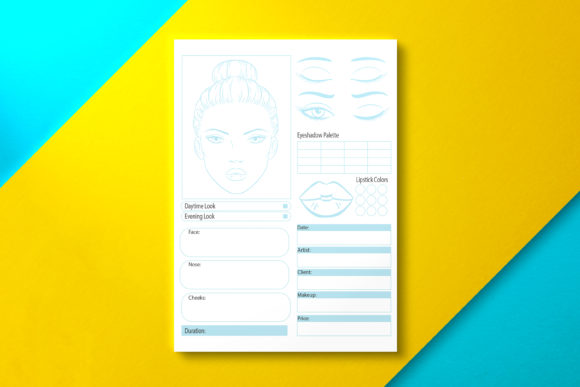Makeup Chart Log Book Design Guide