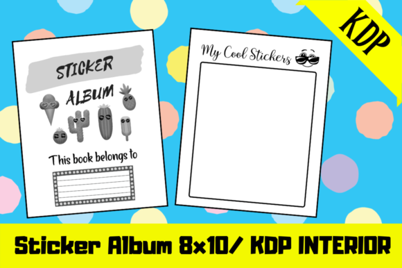 Sticker Album KDP Interior: Ready-to-Upload Templates
